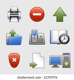 Stylized web icons, set 04
