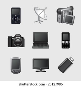 Stylized web icons, set 12