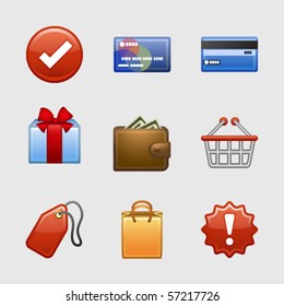 Stylized web icons, set 16