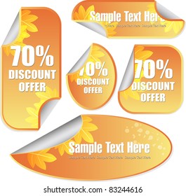 stylized web stickers