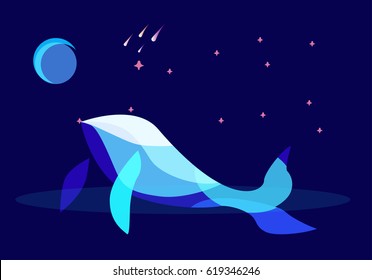 stylized whale