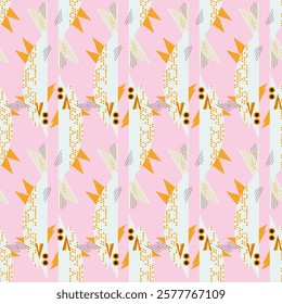 Stylized white fish in Scandinavian style. Vector print, seamless pattern, background, design