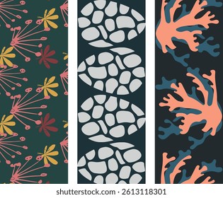 Stylized Wildflower Modern Seamless Pattern for Summer Vibes