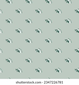 Stylized wildflower seamless pattern. Decorative naive flower botanical background. For fabric design, textile print, wrapping paper, cover. Vector illustration