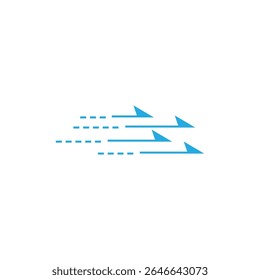 Diseño de Vector de símbolo simple de logotipo de viento estilizado