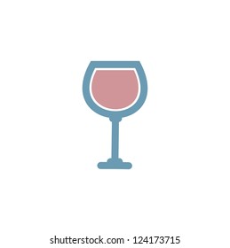 Stylized wine glass