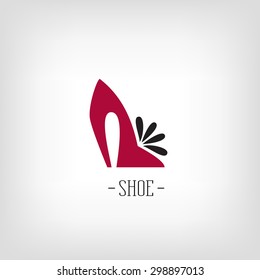 Stylized Womens Shoes. Logo Shoe Store.