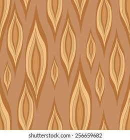 Stylized wood texture. Seamless pattern with brown elements