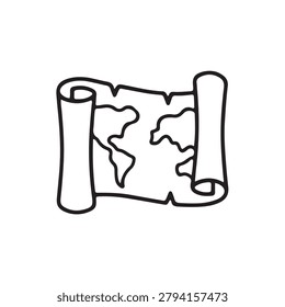 A stylized world map