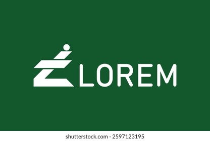 Stylized Z logo, bold and clean, sits atop the words LOREM