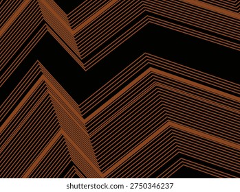 Stylized Zigzag Shape Vector for Modern Art