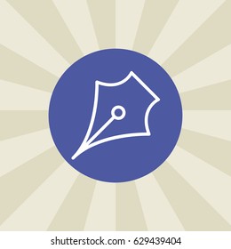 stylo icon. sign design. background