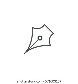 stylograph icon. sign design