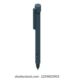 Stylus icon isometric vector. Digital pen. Sign tablet