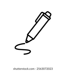 stylus icon vector, line style icon