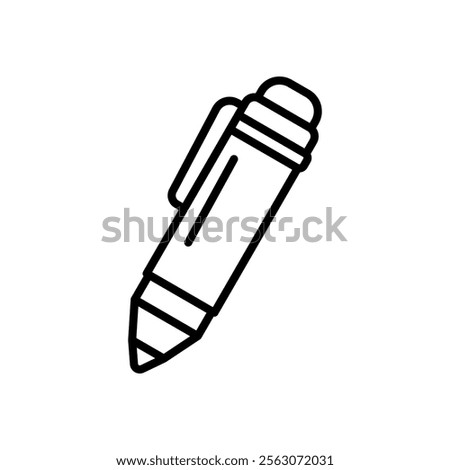 stylus icon vector, line style icon