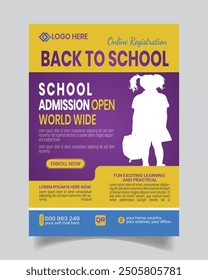 Stylus Modern Back to School Flyer Template Design