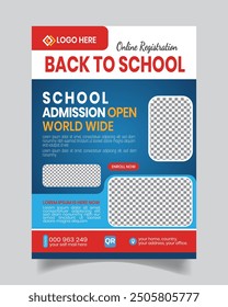 Stylus Modern Kids School Flyer Template Design