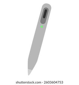 stylus pen icon, simple flat style, illustration, logo sign symbol pictogram template, for ui or ux isolated on white for mobile app, editable