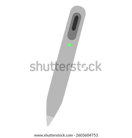 stylus pen icon, simple flat style, illustration, logo sign symbol pictogram template, for ui or ux isolated on white for mobile app, editable