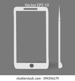 Stylus - phone sets vector icon