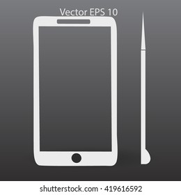 Stylus - phone sets vector icon