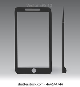 Stylus - phone sets vector icon