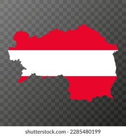 Styria state map of Austria. Vector illustration.