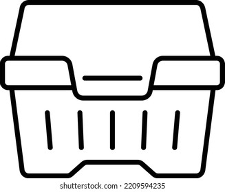 Styrofoam vector icon. Can be used for printing, mobile and web applications.