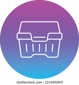 Styrofoam vector icon. Can be used for printing, mobile and web applications.