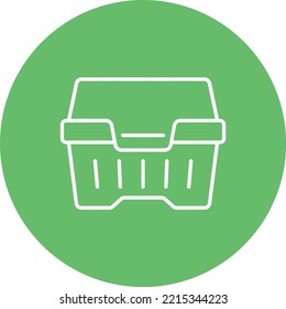 Styrofoam vector icon. Can be used for printing, mobile and web applications.