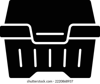 Styrofoam vector icon. Can be used for printing, mobile and web applications.