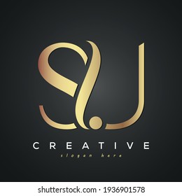 SU creative luxury letter logo