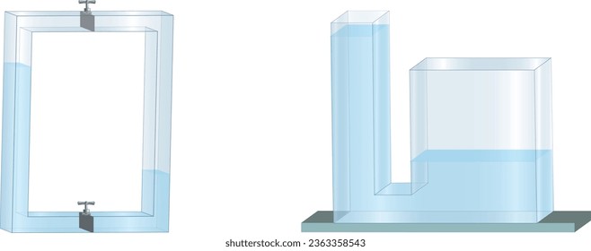 Sıvı basıncı, sıvı, basınç, su, hava, gaz, gaz basıncı, kap, beher, deney, görsel, fizik, kimya, ders, tüp, deney tüpü, Liquid Pressure, Liquid, Pressure, Water, Air, Gas, Gas Pressure, Container