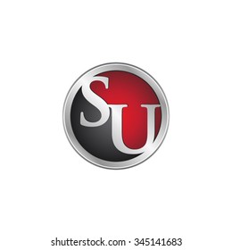 SU initial circle logo red