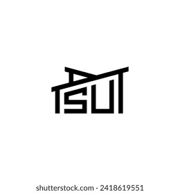 SU Initial Letter in Real Estate Logo concept.eps SU Initial Letter in Real Estate Logo concept