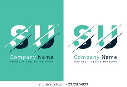 SU Letter Logo Vector Design Template Elements