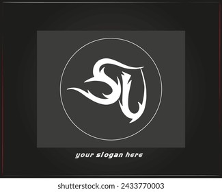  SU logo.SU abstract.SU latter vector Design.SU Monogram logo design .company logo