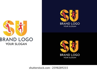 SU Logo Design – Creative Sports and Fitness Branding Template