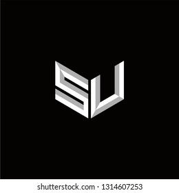 SU Logo Letter initial Designs Templete