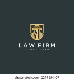 SU monogram initial for lawfirm logo ideas with creative polygon style design