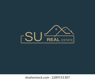 SU Real Estate  Consultants Logo Design Vectors images. Luxury Real Estate Logo Design