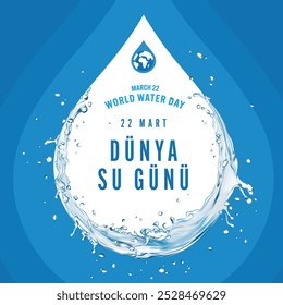 Dünya su günü. su günü yaratıcı reklam tasarımı 22 Mart. sosyal medya posteri, vektör
Traduzir: Dia Mundial da Água. dia da água anúncios criativos design 22 de março.