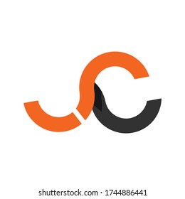 SU, SC, SUC initials geometric rounded logo and vector icon