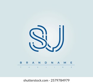 SU Technology Letter Logo Template. This tech letter logo is a graphic mark that uses letters to represent a technology company.