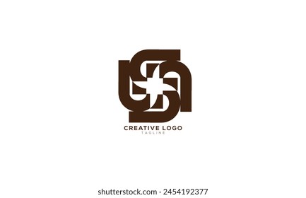 SU US Abstract initial monogram letter alphabet logo design