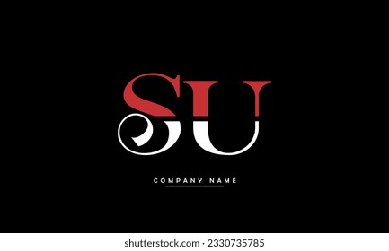 SU, US Abstract Letters Logo Monogram