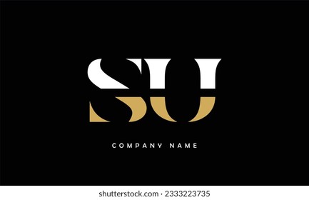 SU, US Abstract Letters Logo Monogram