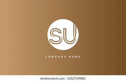 SU, US Abstract Letters Logo Monogram