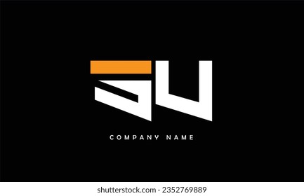 SU, US Abstract Letters Logo Monogram